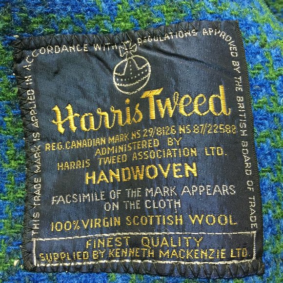 VINTAGE HARRIS TWEED HANDWOVEN WOOL COATS SIZE M - Picture 8 of 8